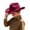 Wine, variant on Wsysadlol Kids Kids Western Style Cowboy Sun Hat Adjustable Size Outdoor Hat Lightweight Fashion Headwear For Boys And Girls