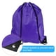 thumbnail image 4 of Bolsa de cuerda de nylon Uxcell 42x34cm, mochila de almacenamiento a granel, saco morado 10 piezas, 4 of 5