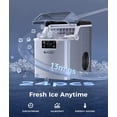 thumbnail image 2 of Máquina de hielo portátil ecozy, 20 kg/día, 24 cubos, autolimpieza, 2 of 7