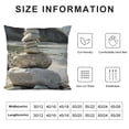 thumbnail image 5 of Orinice Rocks Beach River Graphic Decorative Cushion Throw Pillow Cover for Home Couch Living Room Sofa, Summer Pillow Covers 1PC 18x18in, 5 of 5