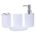 thumbnail image 4 of HIAKDOFT Bathroom Accessories Plastic 1Set with Soap Dish and Toothbrush Holder for Bathroom, 4 of 7