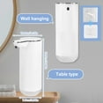 thumbnail image 3 of Automatic Liquid Soap Dispenser Wall Mounted or Tabletop Electric Touchless Soap Dispenser with Rechargeable and 4 Levels Adjustable for Bathroom Kitchen, 11.8oz/350ML, 3 of 12