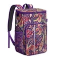 thumbnail image 1 of Classic Vintage Paisley Pattern Insulated Backpack Cooler - Leakproof 20L Capacity, Keeps Food & Drinks Cold for 20 Hours, 1 of 4