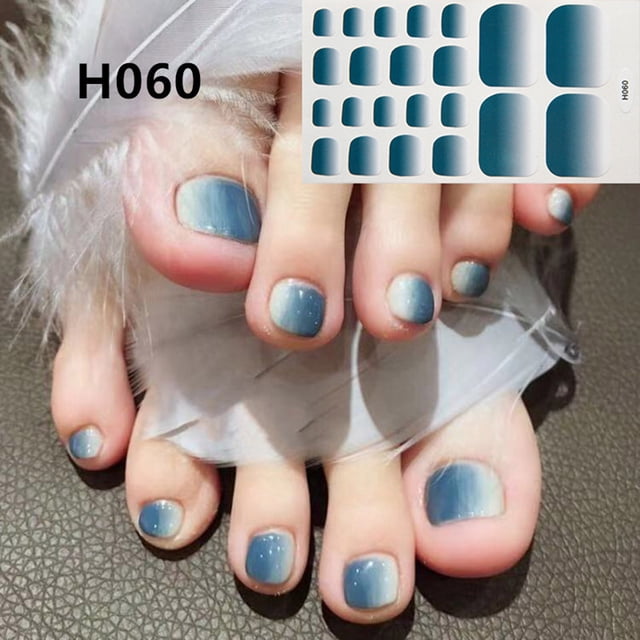 Fiudx Pegatinas para Uñas de Pies, Tiras Decorativas Autoadhesivas, Diseños Coloridos de Fácil Aplicación, Uso Duradero, Diseño de Uñas Diy Divertido, para Mujeres y Niñas.