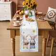 thumbnail image 2 of Happy Easter Table Runner 72 Inches, Watercolor Floral Gnomes Eggs Basket Spring Bed Runner Dresser Scarves Tabletop for Indoor Outdoor Parties/Ceremony/Banquet, 18" x 72", 2 of 8