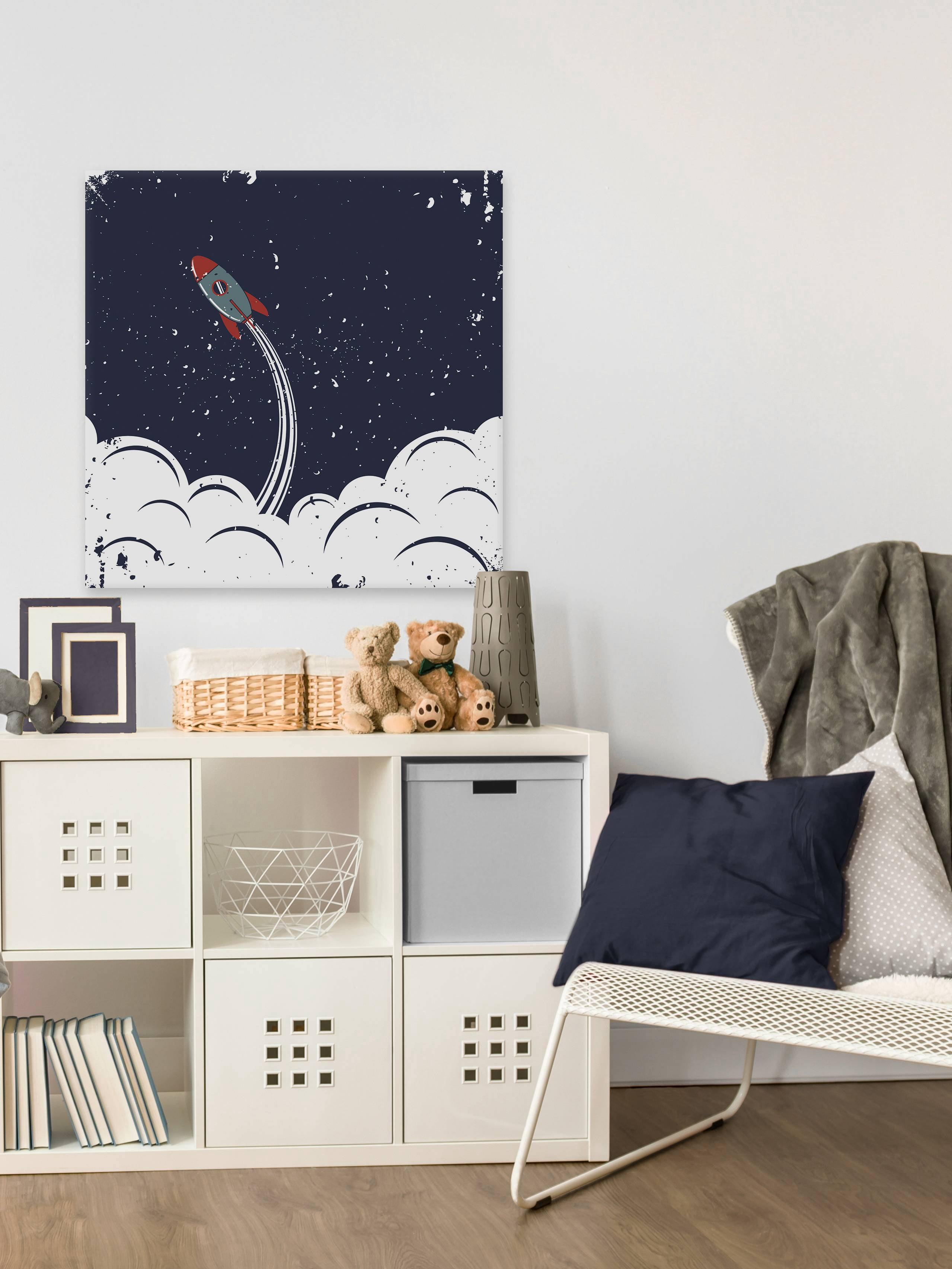 Marmont Hill Spaceship Launch Canvas Wall Art