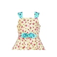 thumbnail image 4 of Girls Dress Flower Floral Bow Tie Summer Tank Sundress 8 Years, 4 of 6