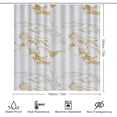 thumbnail image 2 of 4Pcs Luxury Rose Gold Foil Marble Shower Curtain Sets, Bathroom Set Decor with Non-Slip Bath Mat, Toilet Lid Rug and Contour Mat, 72 x 72inch, 2 of 8