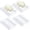 4, variant on Plastic Bar Soap Holder Soap Saver Tray Bar Dish Self Draining Dishes for Sponge Dryer Bathroom Toilet Shower Kitchen Restaurant Counter(Clear,6 Pieces)