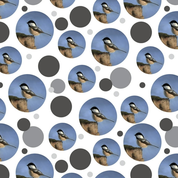 Black-Capped Chickadee Songbird Bird Premium Gift Wrap Wrapping Paper Roll