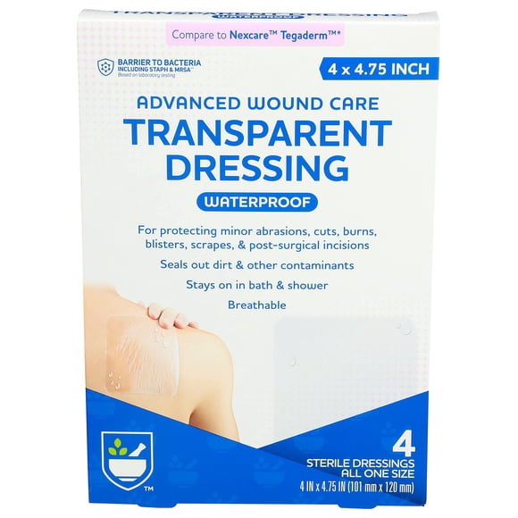 Apósito Transparente Impermeable Rite Aid 10x12 cm 4 unidades