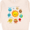 thumbnail image 3 of Inktastic Cute Planets, Solar System, Space, Cosmos, Galaxy Toddler Sweatshirt, 3 of 4