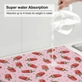 thumbnail image 5 of Yiaed Watermelon Ice Cream Print Highly Absorbent Microfiber Kitchen Counter Mat, Dish Drying Pad for Dishes, Utensils, Pots and Pans, Large 18" x 24", 5 of 7