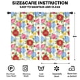 thumbnail image 2 of Pioneer Flower Floral Print Pattern Teens Curtains,Teens Insulated Curtains Set Of 2,Bedroom Essentials,Toddler Room Decor 52"x84", 2 of 5