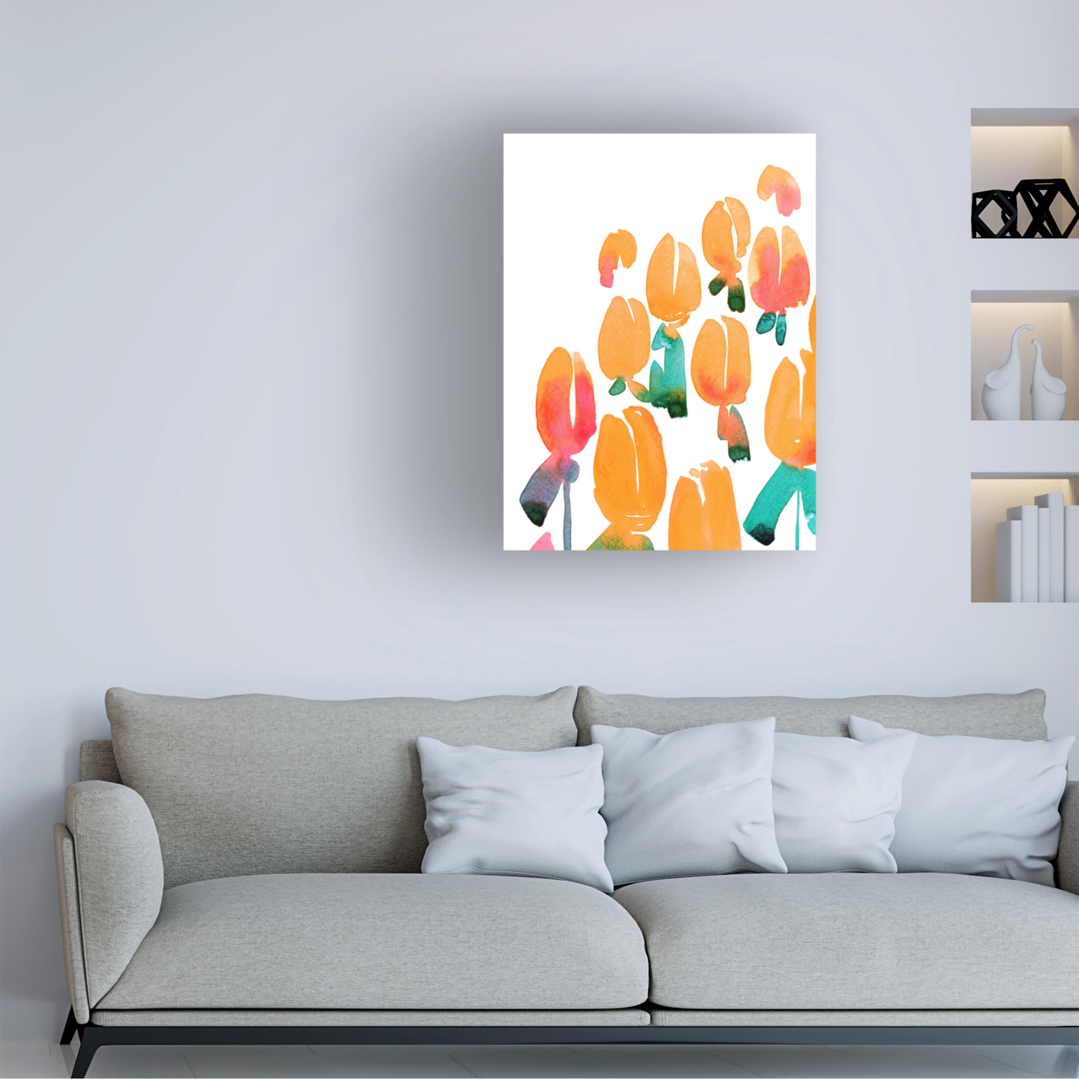 Trademark Fine Art Rosana Laiz Blursbyai Alicia bouquet I Canvas Wall Art