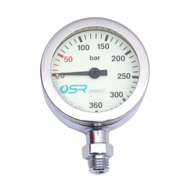koolsoo Baosity Dial Size Pressure Measure Stainless Metal with Luminous Diving Pressure
