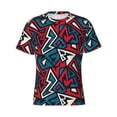 thumbnail image 3 of Naloa Geometric Elements Men's T-Shirt Sport T-shirt Men's Basic Tee Casual Men's Shirt, Round Neck, Short Sleeves - XX-Large, 3 of 5