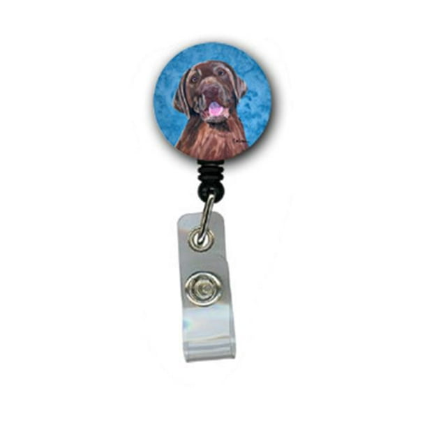 Labrador Enrouleur de Badge Rétractable Ou Porte-Carte d'Identité avec Clip