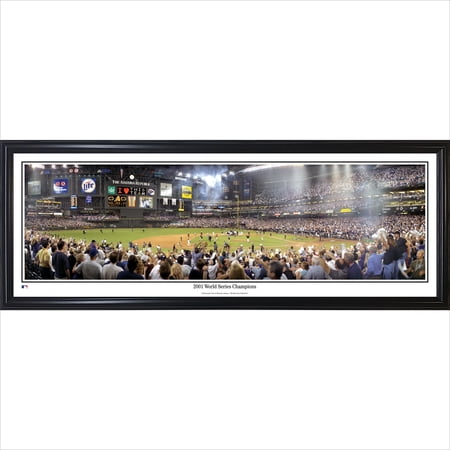 Arizona Diamondbacks 39 x 13.5 2001 World Series Champions Standard Framed Panorama