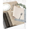 thumbnail image 6 of Placemats Table Mats Washable Indoor/Outdoor Woven Vinyl Placemats 12 PCS Heat-Resistant Non-Slip Placemat for Kitchen Dining Table (12x18 Inches, Black-Gray), 6 of 6