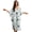 Abstract Leaves, variant on Red Bows Stars Blue Grids Print Women Kaftan Dresses Plus Size Swimsuit Coverup Batwing Sleeve Summer Bathing Suit Caftan Loungewear Beach Cover Up
