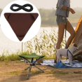 thumbnail image 5 of Guardoinrt Siège de Pêche en Toile Compact et Robuste pour Randonnée et Camping Marron Simple 5ensemble, 5 of 5