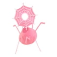 thumbnail image 2 of 7 Inch Desk Goose Outfits, Halloween Vibrant Spider Web Costume Accessories, Stylish Outfit For Magnetic Desktop Goose Figurine, Seasonal Tabletop Ornament (Pink), 2 of 7