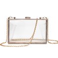thumbnail image 1 of Trayknick Crossbody Bag Transparent Square Solid Storage Acrylic Multipurpose Messenger Bag for Outdoor Clear, 1 of 13