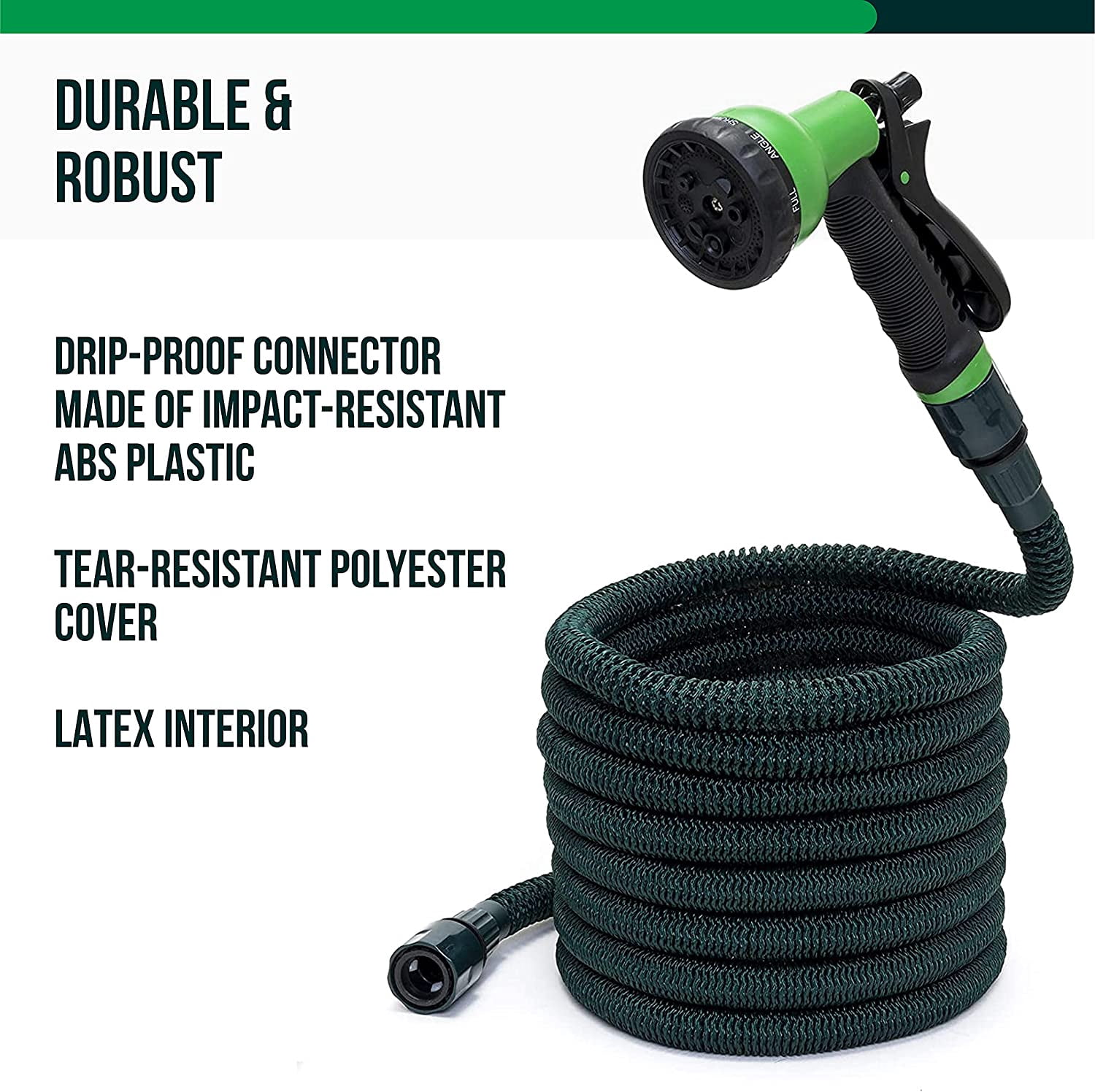 Somera Flexible 05” x 15’ Heavy Duty Expandable Garden Hose