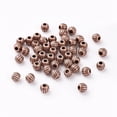 thumbnail image 2 of 5000 pc Tibetan style Spacer Beads Lead Free & Nickel Free & Cadmium Free Bicone Red Copper color 4x4.5mm Hole: 1mm, 2 of 2