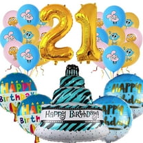 The Amazing World of Gumball Balloons Party Supplies 21th Big Number Decorations Decor Kit Birthday