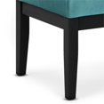 thumbnail image 4 of Lacey 43" Wide Contemporary Rectangle Tufted Ottoman Bench in Aqua Velvet Fabric, 4 of 8