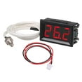 thumbnail image 3 of Esquirla LED Digital Thermometer Multipurpose Practical High Precision Small Thermocouple Temperature Meter Tester for Basement Cellar , Red, 4.8cmx2.9cm, 3 of 8
