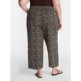thumbnail image 3 of Terra & Sky Women’s Plus Cropped Linen Blend Pants, 27” Inseam, Sizes 0X-5X, 3 of 5
