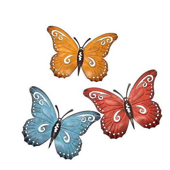 3 pieces butterflies wall decoration butterfly wall decoration garden decoration living room garden decoration garden decoration wall decoration sculp