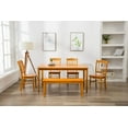 thumbnail image 6 of Boraam Shaker Wood Dining Bench in Oak, 6 of 7