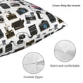 thumbnail image 3 of Yiaed Cool Camera Print Pillow Covers Super Soft Decorative Square Throw Pillow Covers Case Cushion Covers for Sofa Couch Bedroom Car Decor（No pillow core）-16"x16", 3 of 7