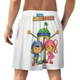 thumbnail image 3 of Team Umizoomi Men's Short Pajama Pants Soft Trendy Sleep Shorts Breathable Ice Silk Lounge Shorts 4XL, 3 of 8