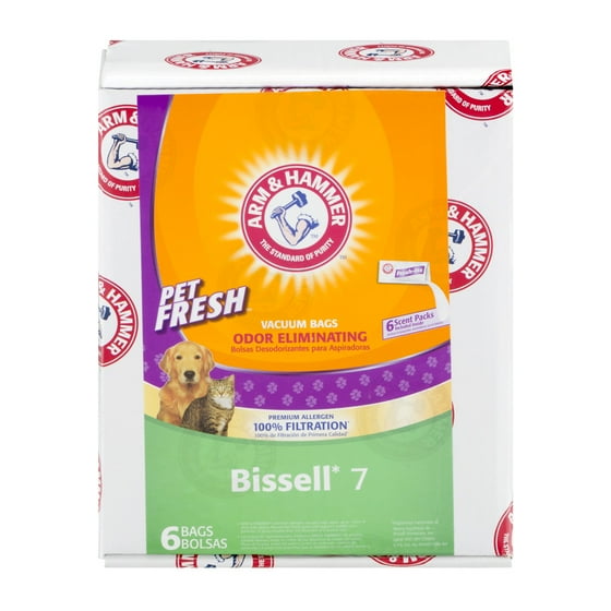 Arm & Hammer Odor Eliminating Vacuum Bags Bissell 7 6 CT
