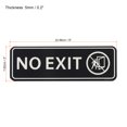 thumbnail image 2 of Unique Bargains No EXIT Sign 9'x3' Self Adhesive Door Sticker Mounting Strips Black, 2 of 6