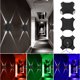 thumbnail image 2 of Lámpara Led De 8W, Aplique De Pared, Forma De Cruz, Luz De Pared, Luz Verde De 4 Cabezales, Ca 85-265V, Para Exteriores, Para Pasillo, Jardín, Patio Monstrate HA025388-03, 2 of 7