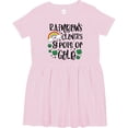 thumbnail image 3 of Inktastic St. Patrick's Day Rainbows Clovers & Pots of Gold Girls Toddler Dress, 3 of 5