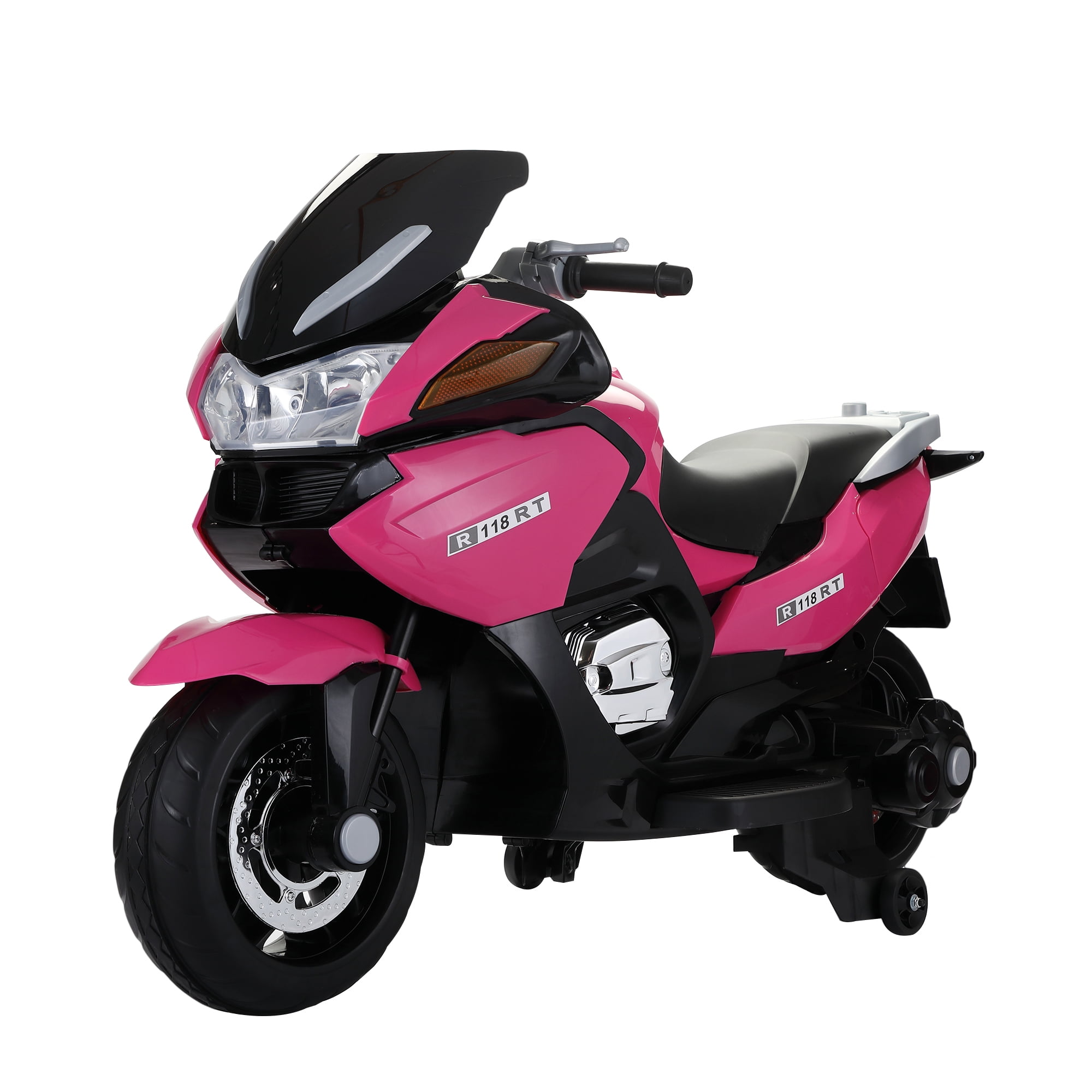 12V Kids Ride On Motorcycle, Battery Powered Motorbike Electric Toy with 2 Training Wheels 12V Kids Ride On Motorcycle, Battery Powered Motorbike Electric Toy with 2 Training Wheels