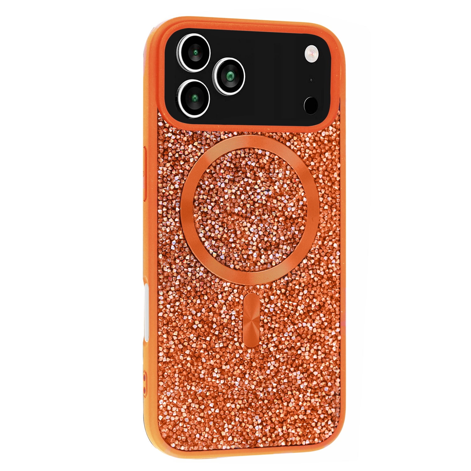 Thin Wireless Charging Bling Diamond Crystal Case for iPhone 17 Pro Max