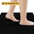 thumbnail image 2 of HAKUNA Upgrade Extra Large Black Bathroom Rug Set 2 Pieces 24"x17"+48"x20" Ultra Soft, Thick Absorbent Bath Mats, Non Slip Chenille Toilet Mat for Bathroom, Bedroom, Kitchen, 2 of 7