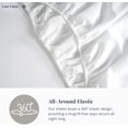thumbnail image 4 of Draps en Coton Ultra Doux Ensemble de Draps Double Ensemble Pc Nombre de Fils Satin Literie Draps à Poches Profondes Draps Rafraîchissants Draps Format Double Ensemble de Lit Respirant (), 4 of 7