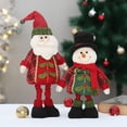 thumbnail image 5 of Christmas Santa Claus Cute Snowman Reindeer Doll Gift Retractable Elk Desktop Decoration Supplies Home Ornaments Children's Toys, 5 of 5