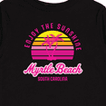 thumbnail image 4 of Inktastic Summer Enjoy the Sunshine Myrtle Beach South Carolina Pink Boys or Girls Long Sleeve Toddler T-Shirt, 4 of 5