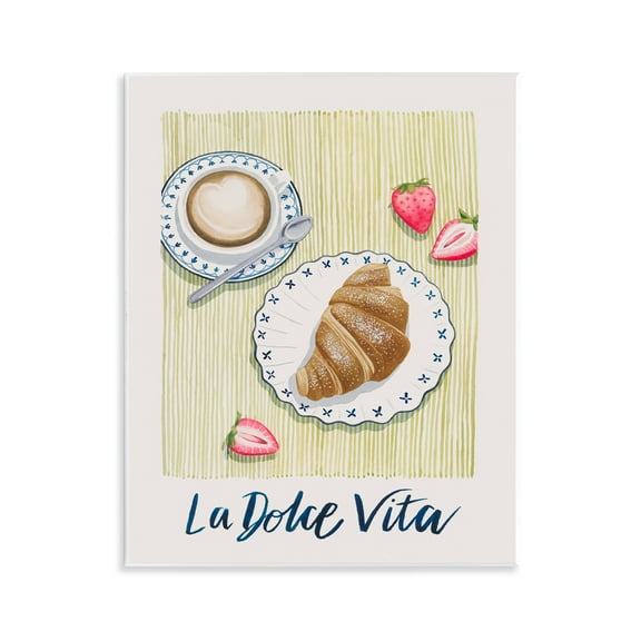 Stupell Industries La Dolce Vita Brunch Food & Beverage Painting Unframed Art Print Wall Art, 11 x 14