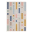 thumbnail image 2 of Unique Loom Lotus Collection Area Rug - Cherry (4' x 6' Rectangle Multi/Light Blue), 2 of 6